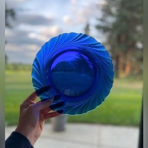 12 Blue Duralex Salad Plates by Bormioli Rocco